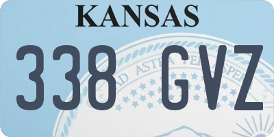 KS license plate 338GVZ