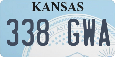 KS license plate 338GWA