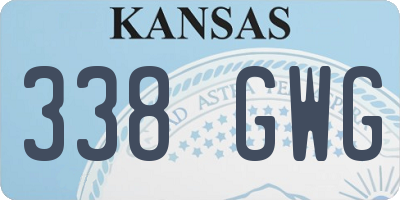 KS license plate 338GWG