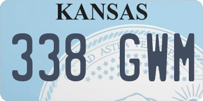 KS license plate 338GWM