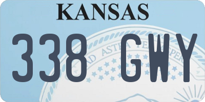 KS license plate 338GWY