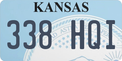 KS license plate 338HQI