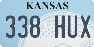 KS license plate 338HUX