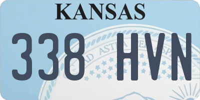 KS license plate 338HVN
