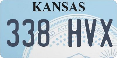 KS license plate 338HVX