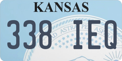 KS license plate 338IEQ