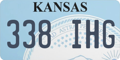 KS license plate 338IHG