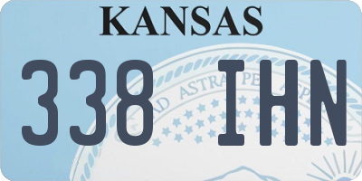 KS license plate 338IHN