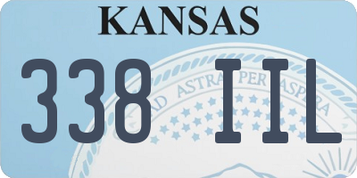 KS license plate 338IIL
