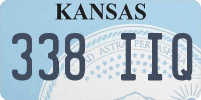KS license plate 338IIQ
