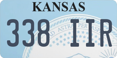 KS license plate 338IIR