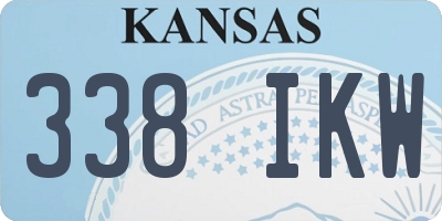 KS license plate 338IKW