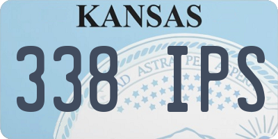 KS license plate 338IPS