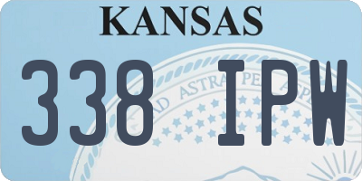KS license plate 338IPW