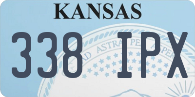 KS license plate 338IPX