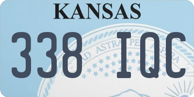 KS license plate 338IQC