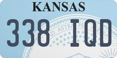 KS license plate 338IQD