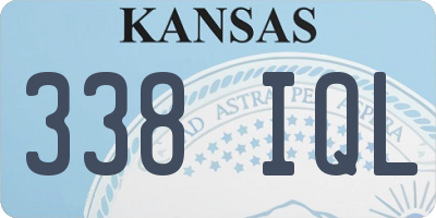KS license plate 338IQL