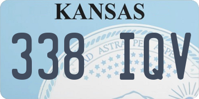 KS license plate 338IQV