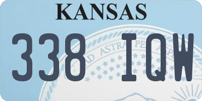 KS license plate 338IQW