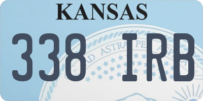 KS license plate 338IRB
