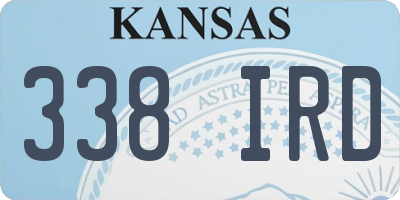 KS license plate 338IRD