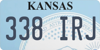 KS license plate 338IRJ