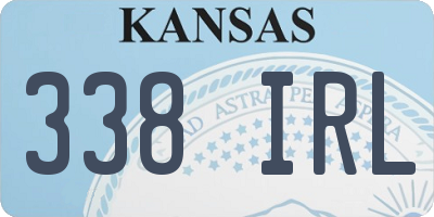 KS license plate 338IRL