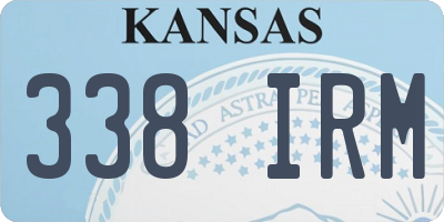KS license plate 338IRM