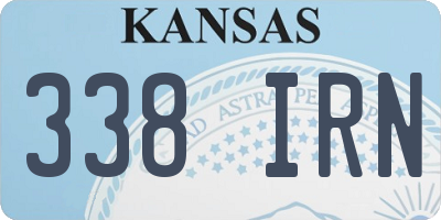 KS license plate 338IRN
