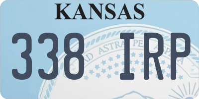 KS license plate 338IRP