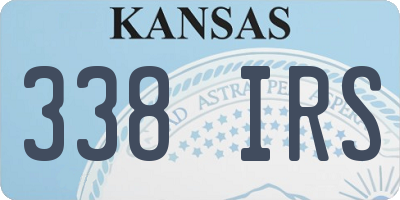KS license plate 338IRS