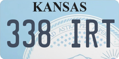KS license plate 338IRT
