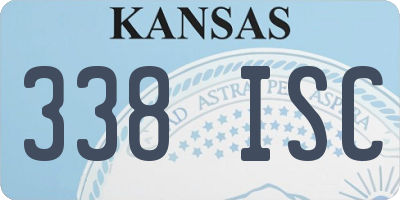KS license plate 338ISC