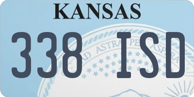 KS license plate 338ISD