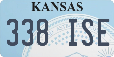 KS license plate 338ISE
