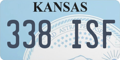 KS license plate 338ISF