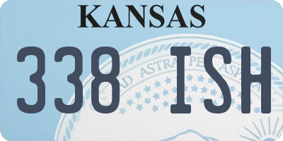 KS license plate 338ISH