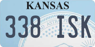 KS license plate 338ISK