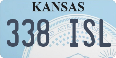 KS license plate 338ISL