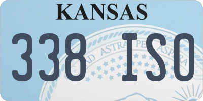 KS license plate 338ISO
