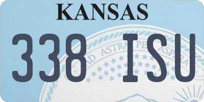 KS license plate 338ISU