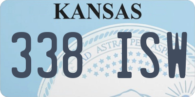 KS license plate 338ISW