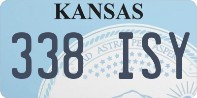 KS license plate 338ISY