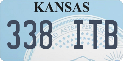 KS license plate 338ITB