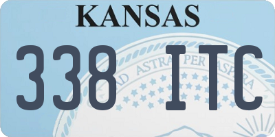 KS license plate 338ITC