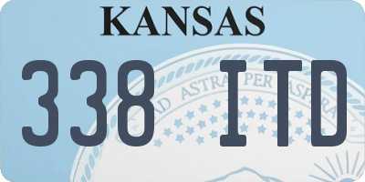KS license plate 338ITD
