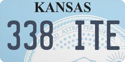 KS license plate 338ITE