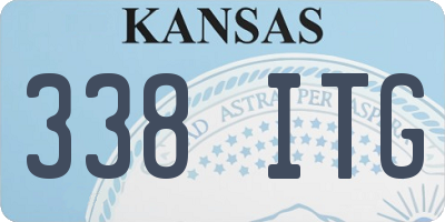 KS license plate 338ITG