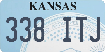 KS license plate 338ITJ